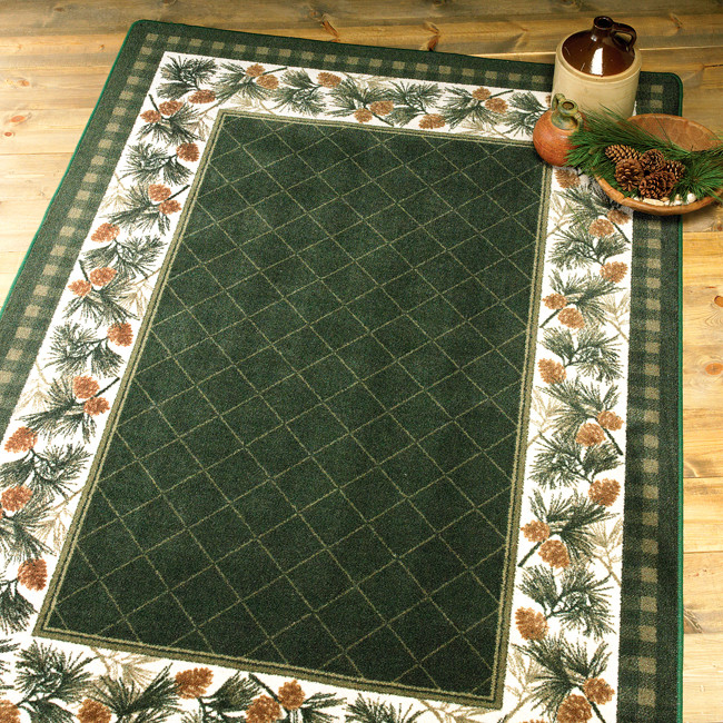 Evergreen Rug 3 x 4 Black Forest Decor