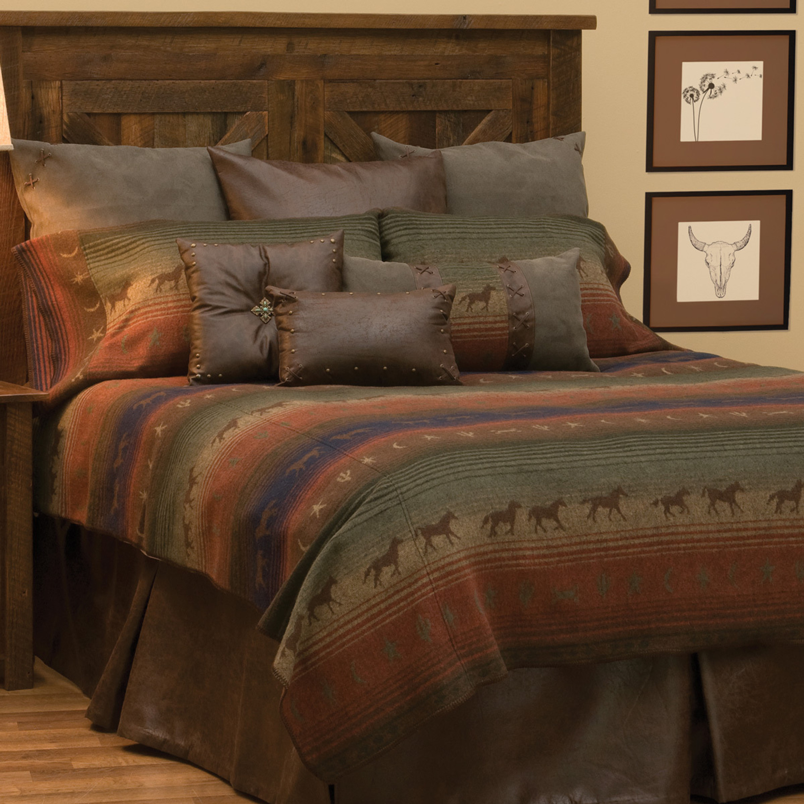 Rustic Bedding Sets Queen Size Canyon Shadows Bed Set Black Forest Decor