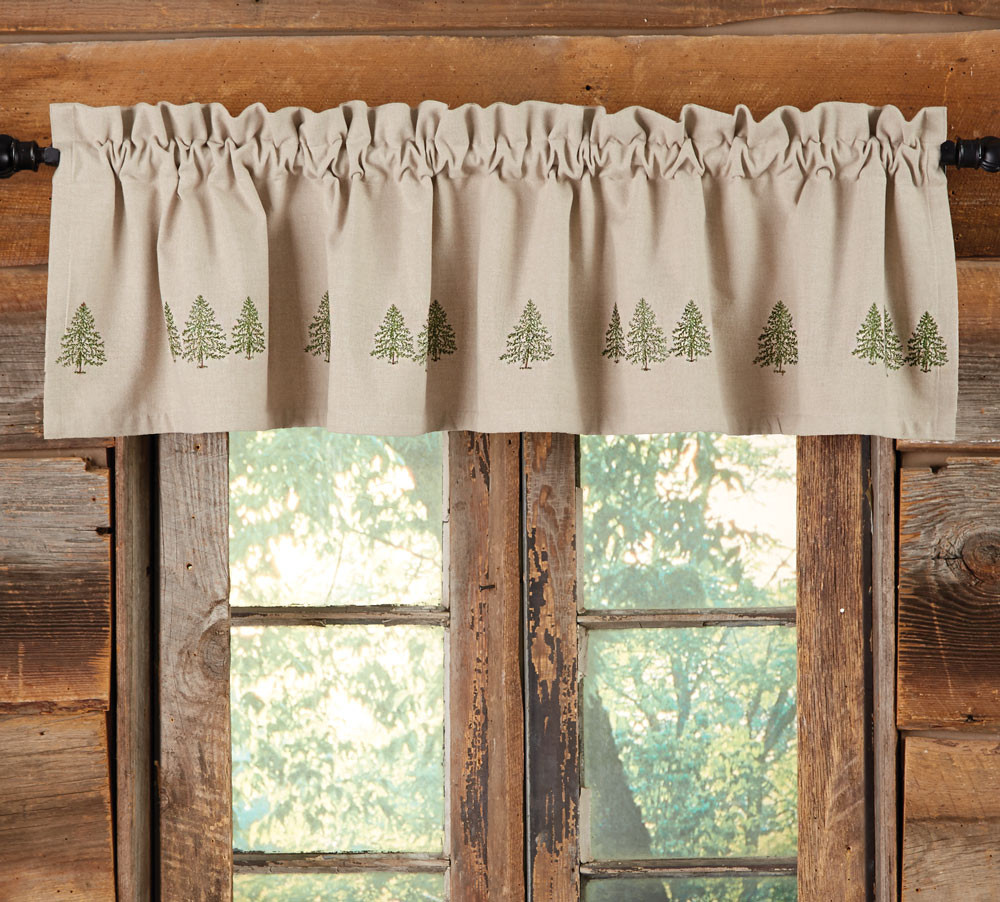 Forest Leaves Quilted Valance NCU0DDK997