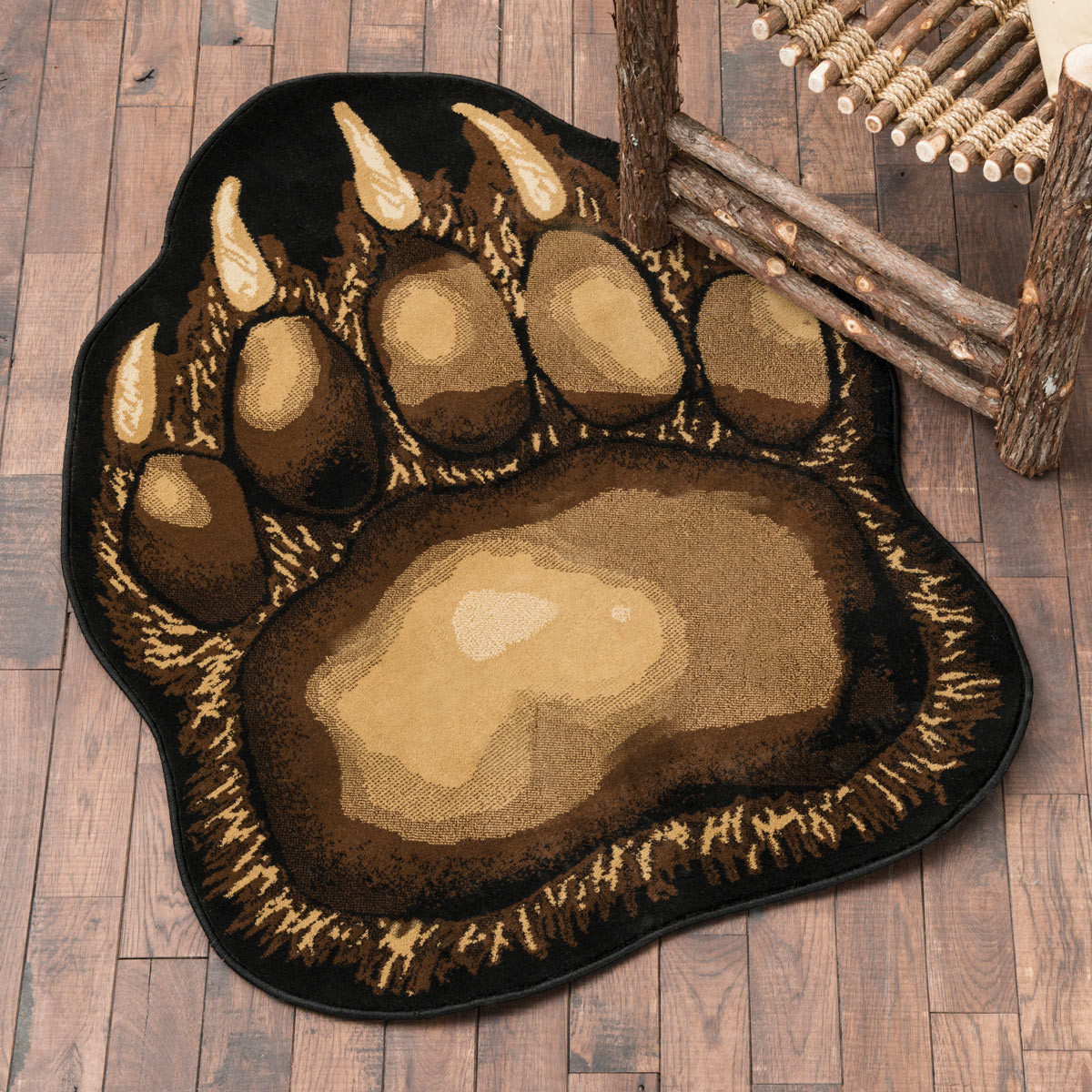 Wildlife Rugs: Large Bear Claw Rug | Black Forest Decor