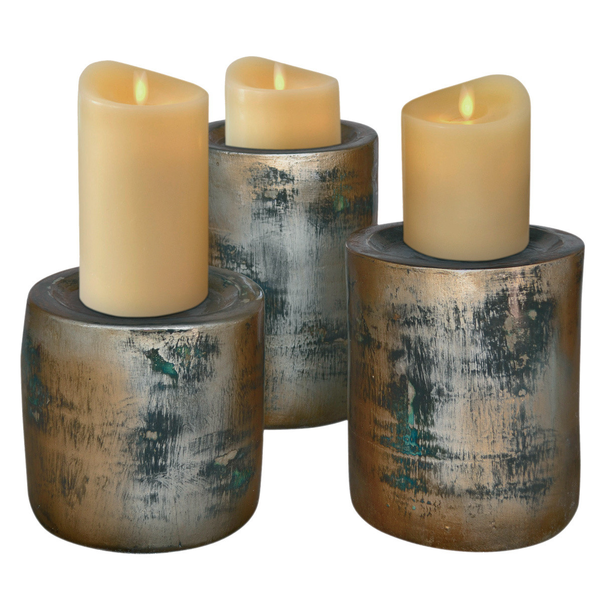 Rustic Candle Holders Set of 3 Rustic Metal Cross Candle Holders