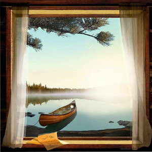 Morning Canoe Personalized Wall Art