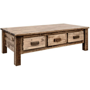 Denver Large Coffee Table with Six Drawers