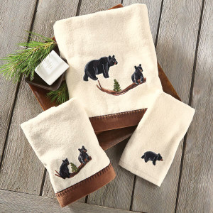 Black Bear Family Towel Collection