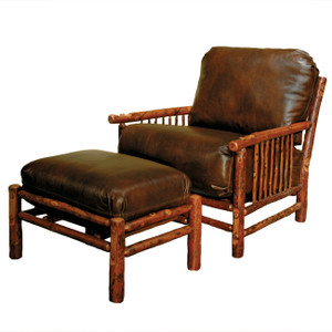 Black Forest Hickory Craft Lounge Chair &Ottoman