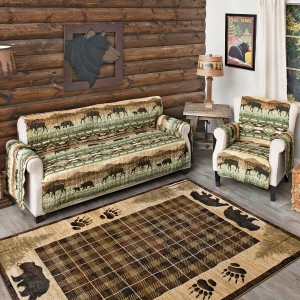 Mountain Majesty Moose & Bear Furniture Covers