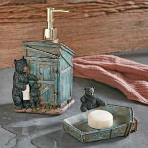 Bear Time Outhouse Bath Accessories