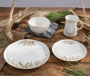 Northwoods Antler Ceramic Dinnerware - OVERSTOCK