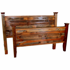 Barnwood Straight Leg Beds