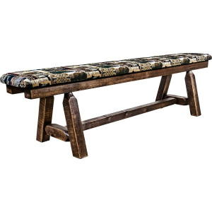 Denver Plank Bench with Woodland Seat - 6 Foot