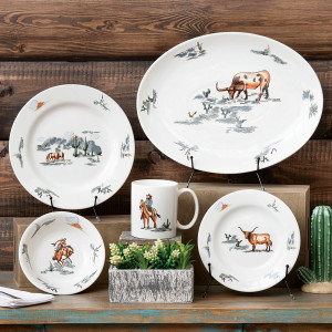 Cowboy Roundup Ceramic Tableware