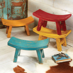 Wood Santa Fe Sitter Stool Collection