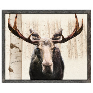 Personalized Aspen Moose Framed Art