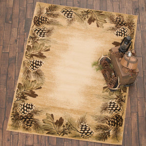 Misty Pinecones Rug Collection