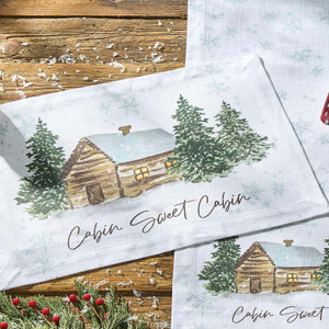 Wintry Cabin Table Linens