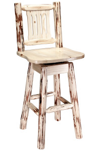 Montana Swivel Barstool with Back