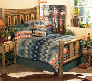 Mountain Forest Log Bed