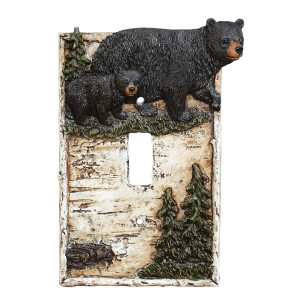 Birch Forest Black Bear Switch Covers