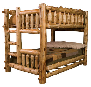 Full/Full Log Bunk Bed