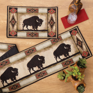 Native Bison Table Linens