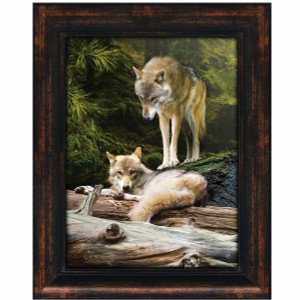 Wild Wolves Personalized Framed Canvas