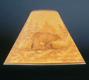 Hand Painted Grizzly Bear Lamp Shade