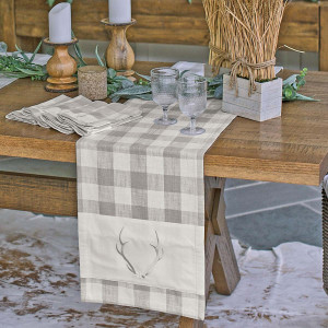 Plaid Antler Table Linens