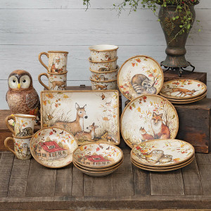 Autumn Wildlife Dinnerware