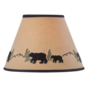 Wilderness Scene Embroidered Lampshades