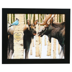 Personalized Moose Love Print