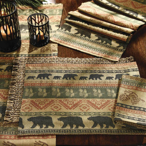 Timberland Bears Jacquard Table Linens