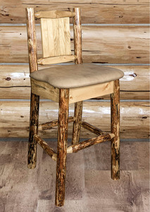 Cascade Barstools with Buckskin Upholstery