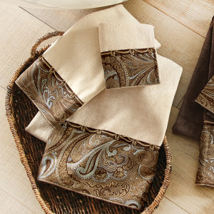 Western Paisley Linen Towel Collection