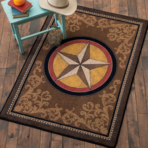 Gilded Star Rug - 8 x 11