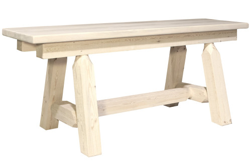 Homestead 4' Plank Bench - Lacquered