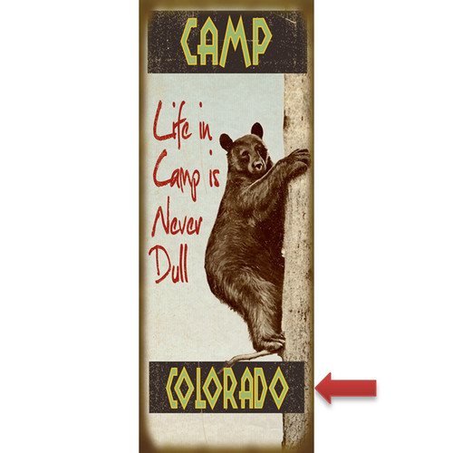 Life in Camp Black Bear Sign