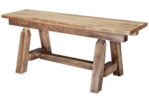 Homestead 6' Plank Bench - Stained & Lacquered