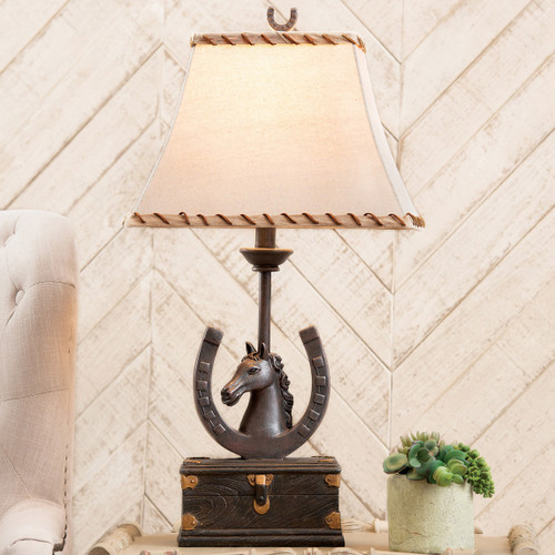 Horseshoe Western Table Lamp - Set of 2 Horseshoe Western Table Lamp - Set of 2