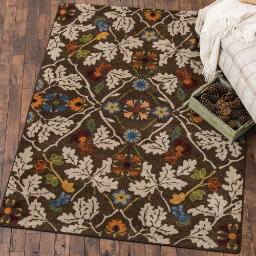 Infinity Oak Brown Rug - 8 x 11