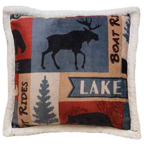 Lake Collage Plush Pillow - OUT OF STOCK UNTIL 07/25/2024