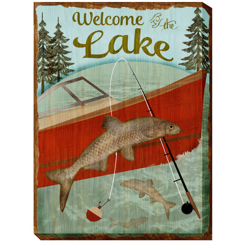 Lake Life - Welcome Canvas Art