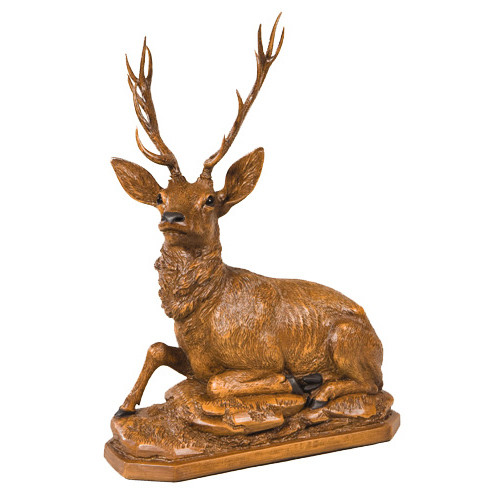 Laying Stag Sculpture