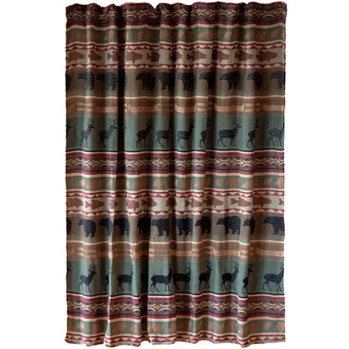 Lodge Bands Shower Curtain