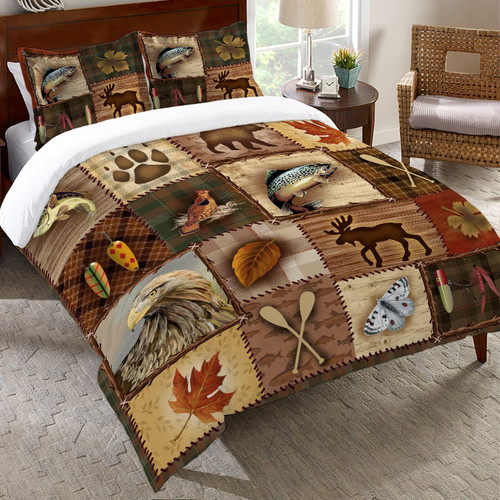 Lodge Icons Duvet Cover - Queen