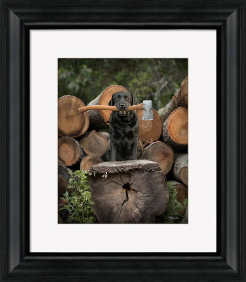 Lumberjack Lab Framed Print