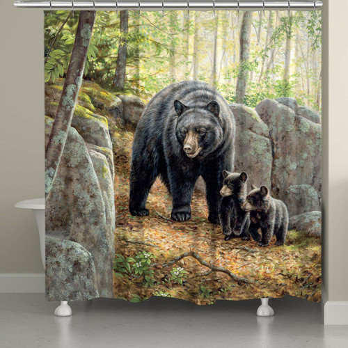Mama and Cubs Shower Curtain