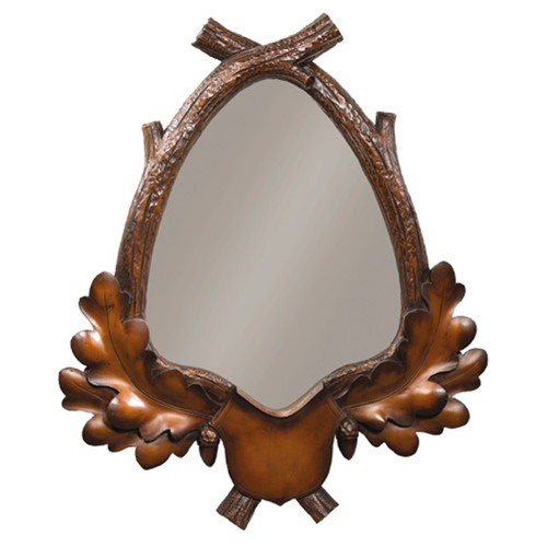 Maple Acorn Branch Wall Mirror