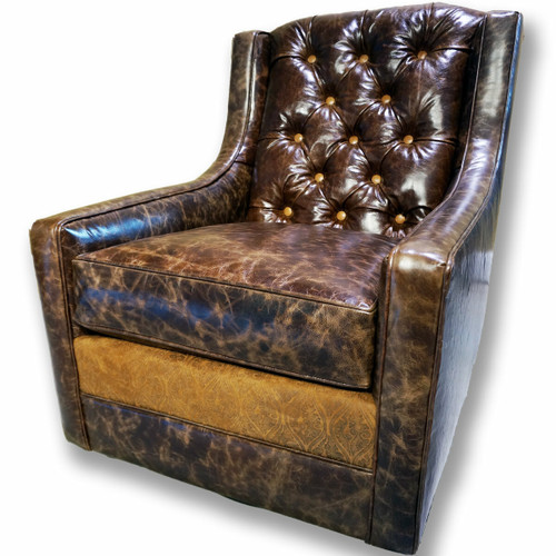 Old Hickory Tannery Boot Stitch Wingback Chair – Western Passion