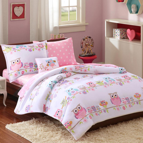 Colorful Owls Bedding Collection