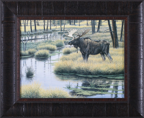Moose Country Glassless Framed Print